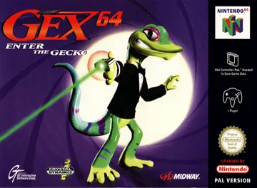 Gex 64 - Enter the Gecko (Europe) box cover front